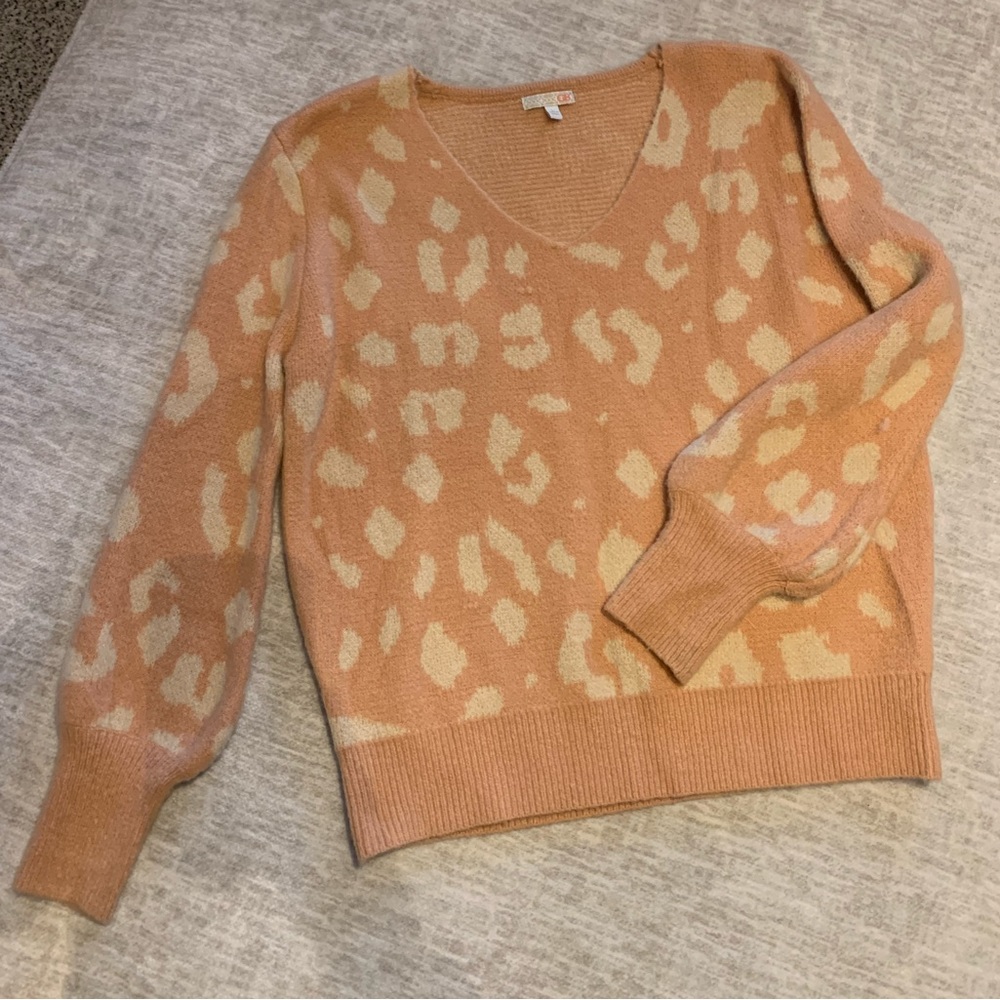Pink Leopard Sweater